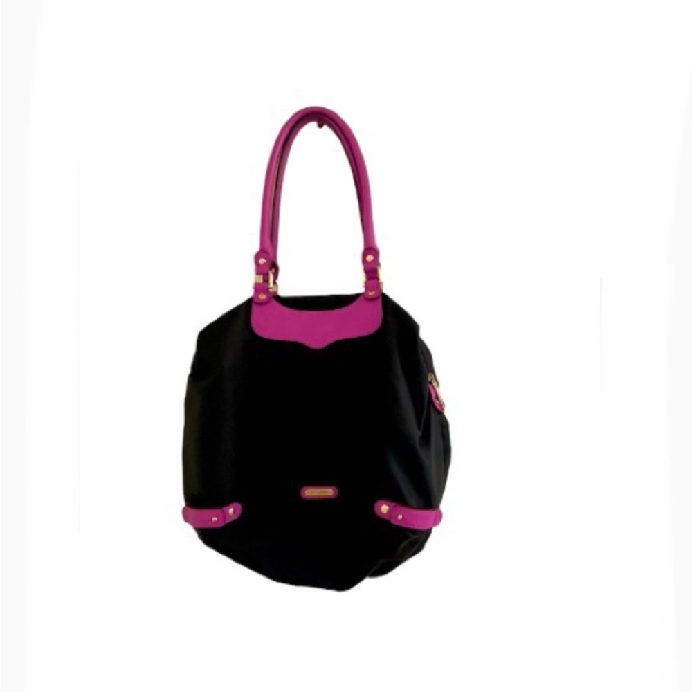 Rebecca Minkoff nylon and leather tote bag.
